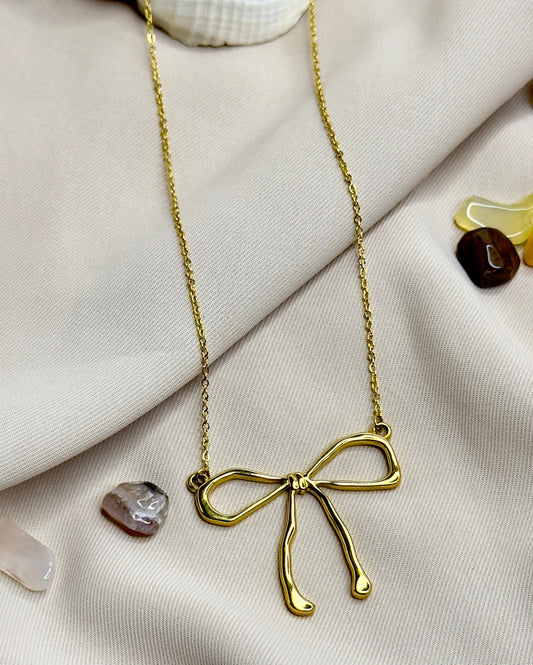 Gift Bow Necklace